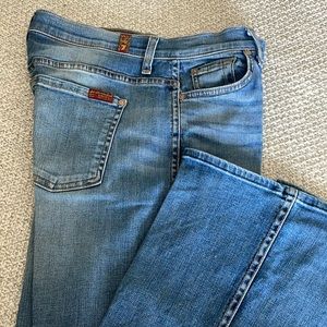7 For All Mankind High Waist Vintage Bootcut Medium Light Wash